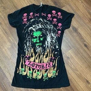 😵 Rob Zombie ultimate mall-goth y2k babydoll tee!